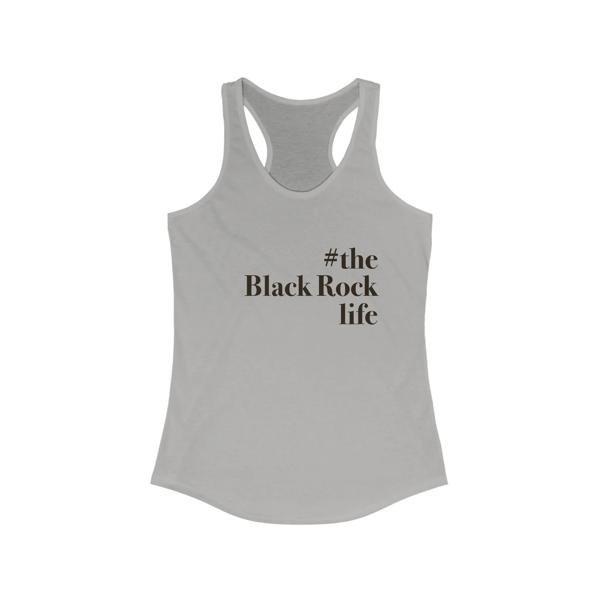 #theblackrocklife Women's Ideal Racerback Tank