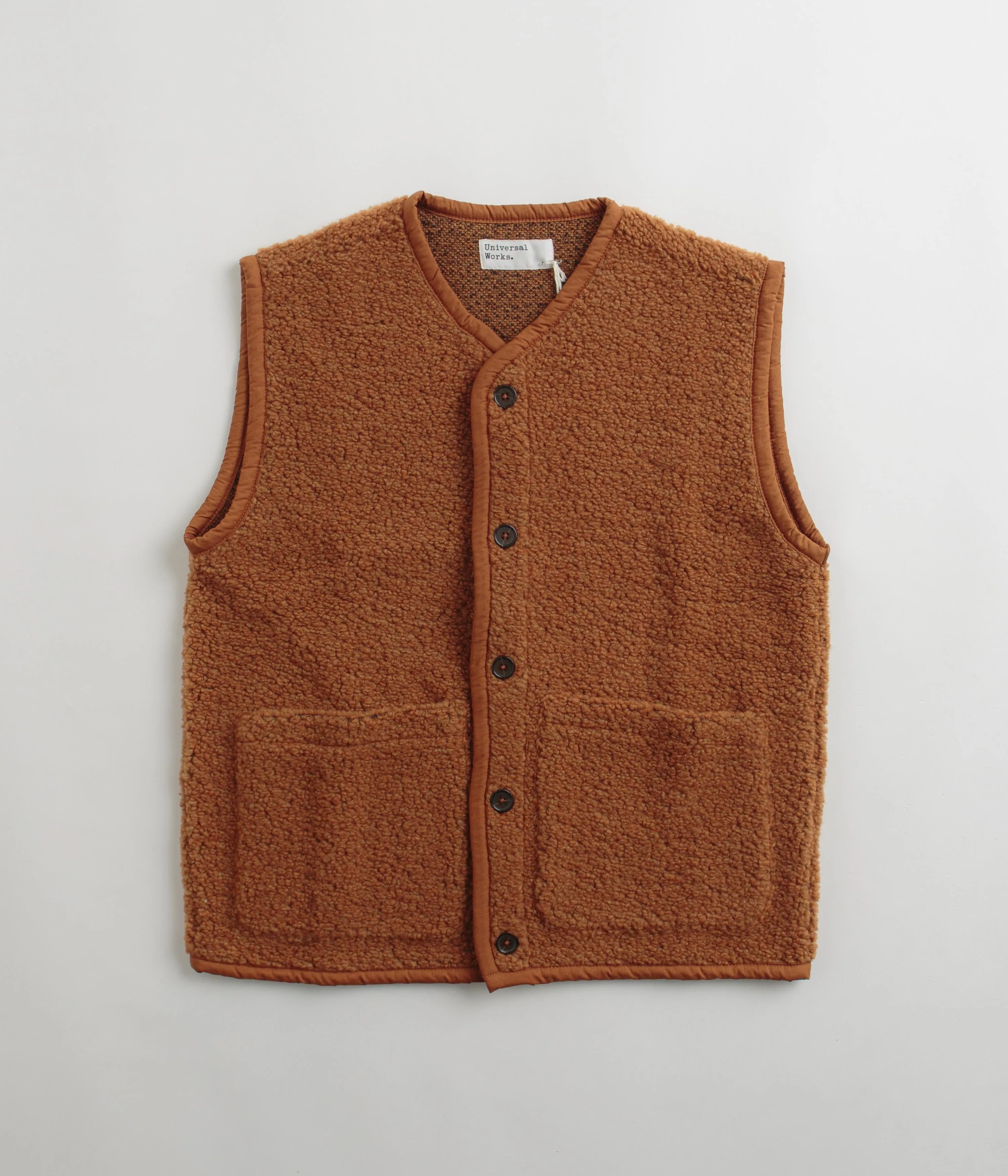 Universal Works Lancaster Gilet - Rust