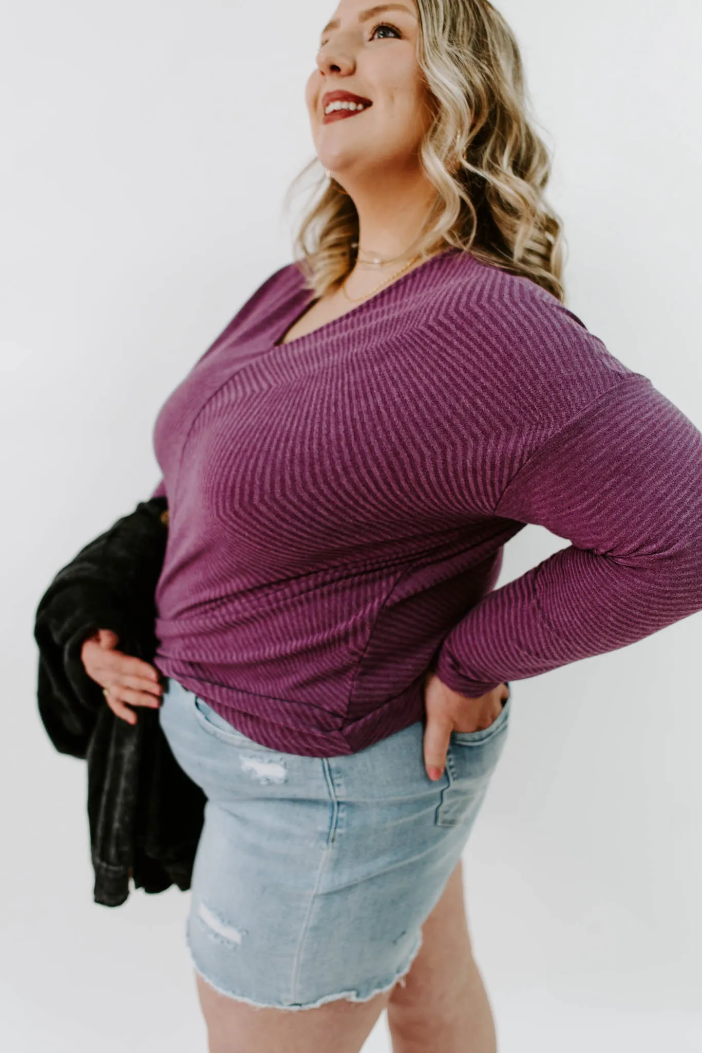 Vintage Soul Curvy Textured Top