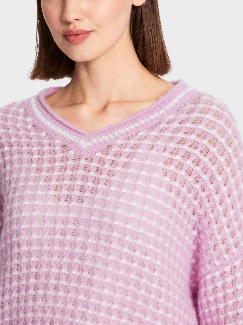 WAFFLE KNITED SWEATER