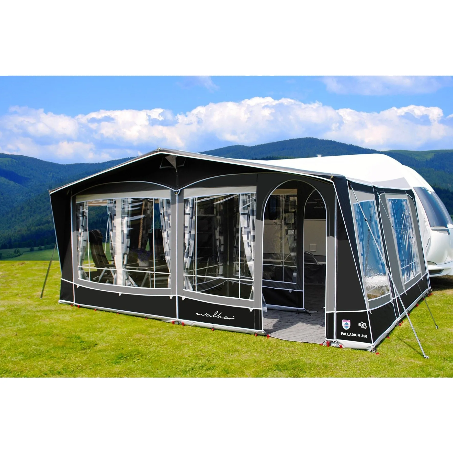 Walker Palladium 350 Full Caravan Awning Traditional (2024)   Straps