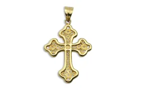 Young Heart Greek Orthodox Gold Cross