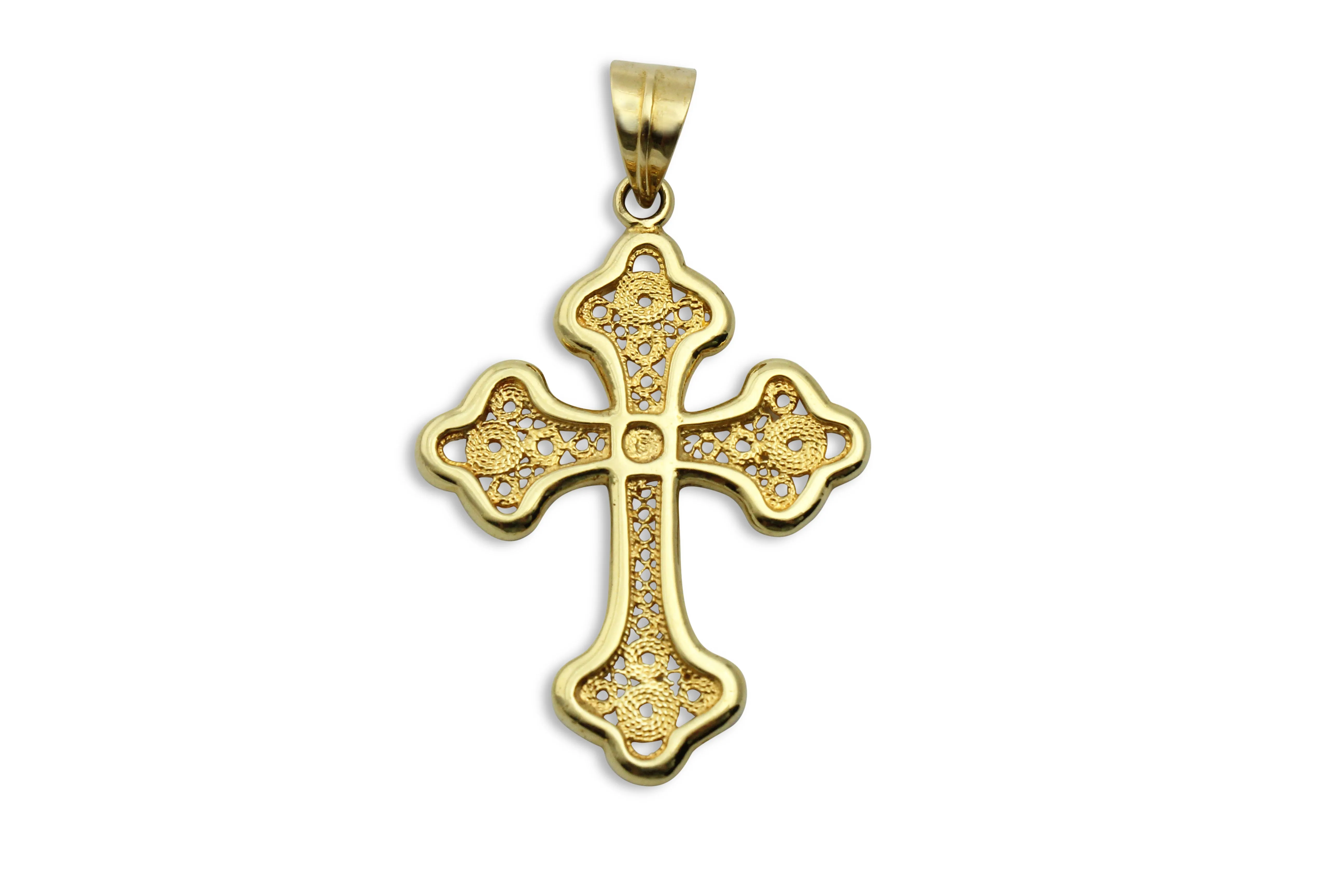 Young Heart Greek Orthodox Gold Cross