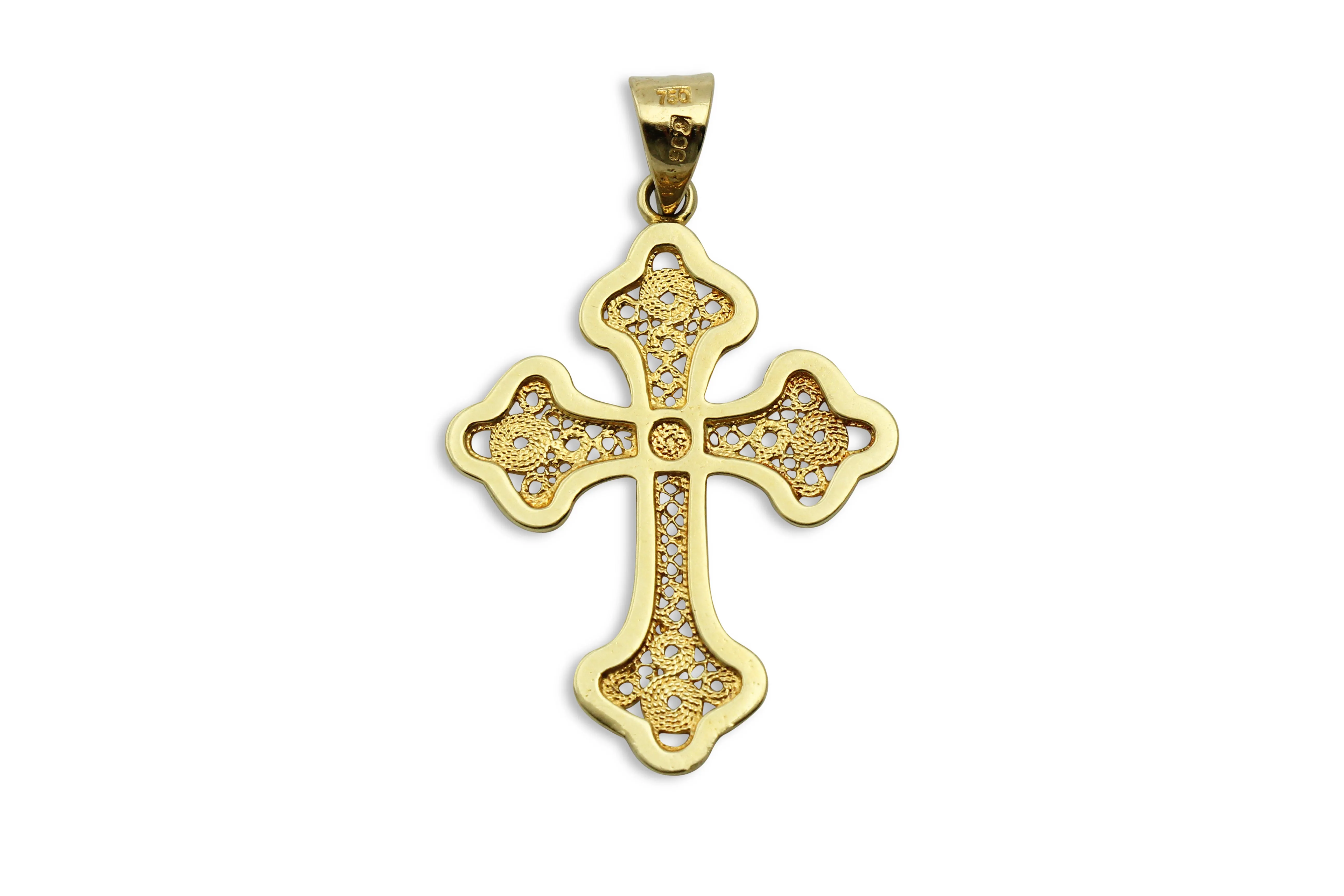 Young Heart Greek Orthodox Gold Cross